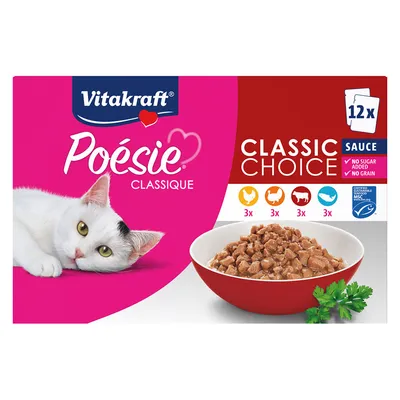 Vitakraft Poésie Classic Choice Sauce Mixed Pack
