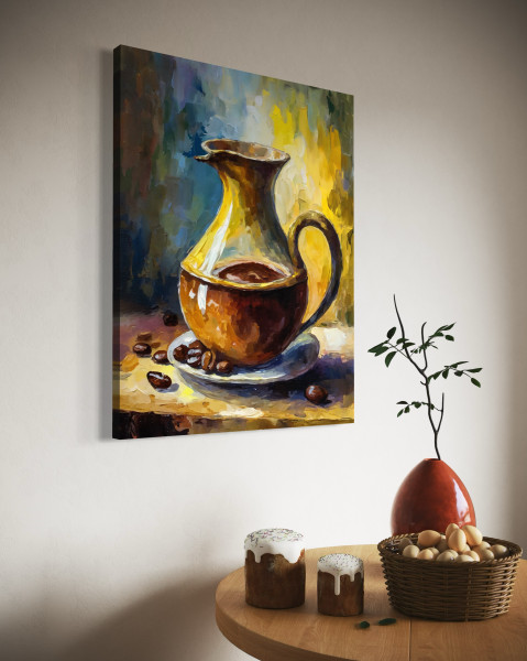 Feeby Obraz na płótnie, Kawa vintage 60x90