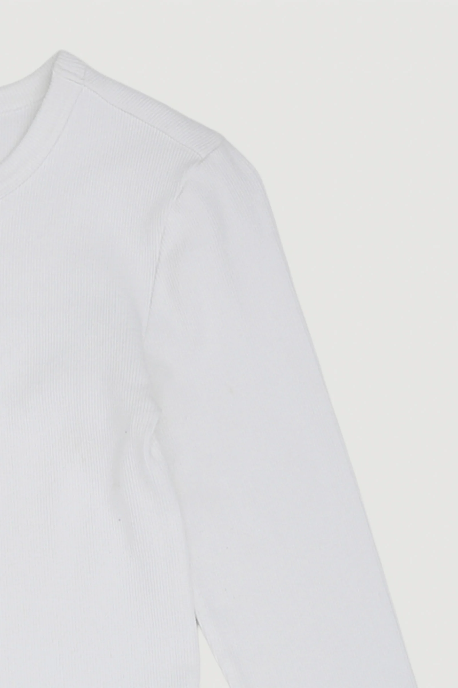 Re-Worn Womens Textured Long Sleeve Tee