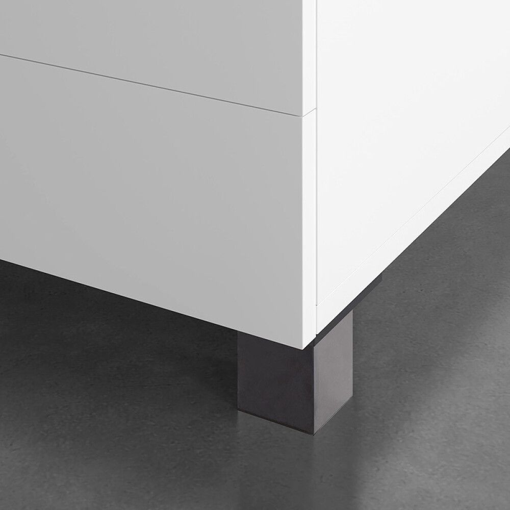 MØBELBEN REI ABS PLAST 40X40X60MM SVART