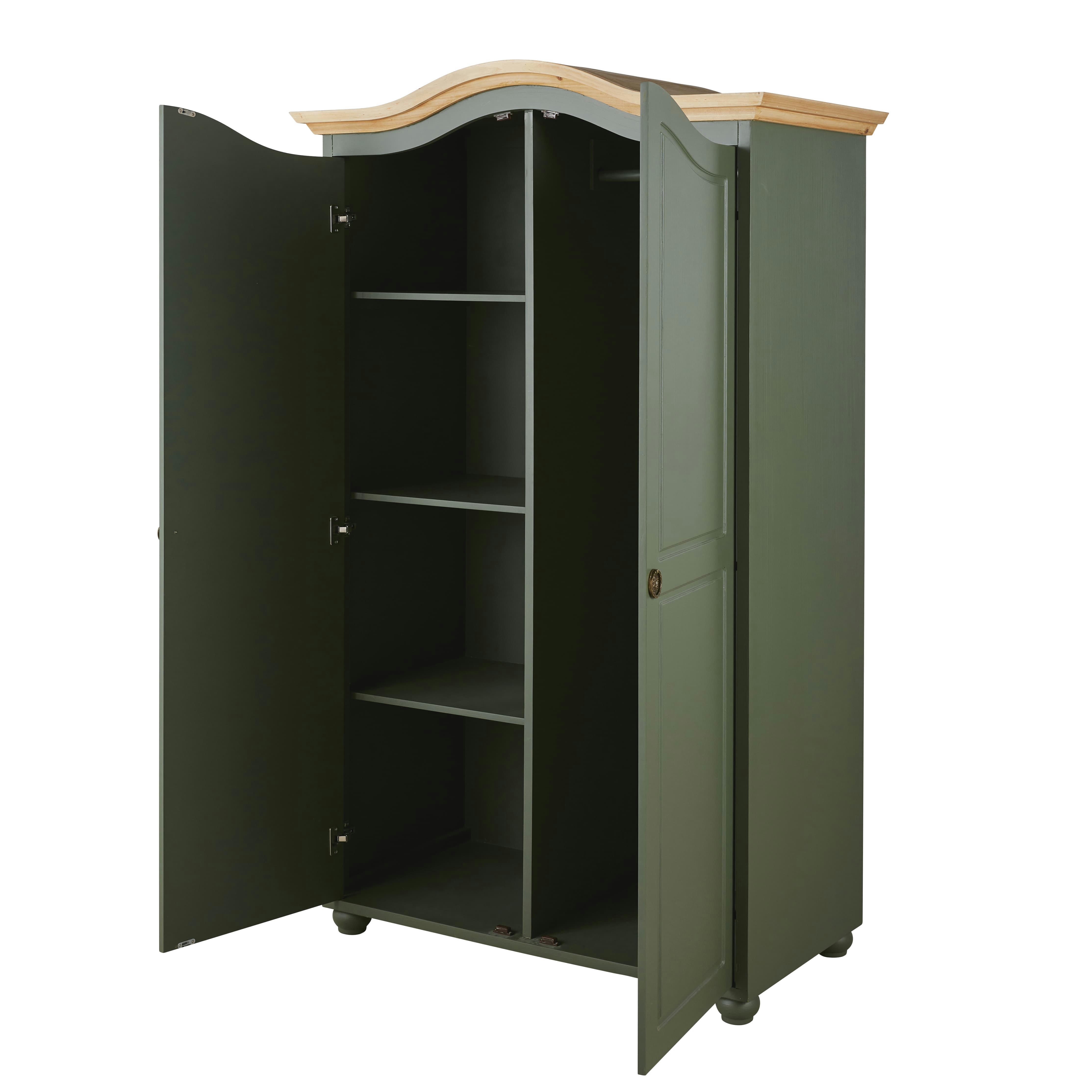 Gustavia - Armoire 2 portes vert kaki