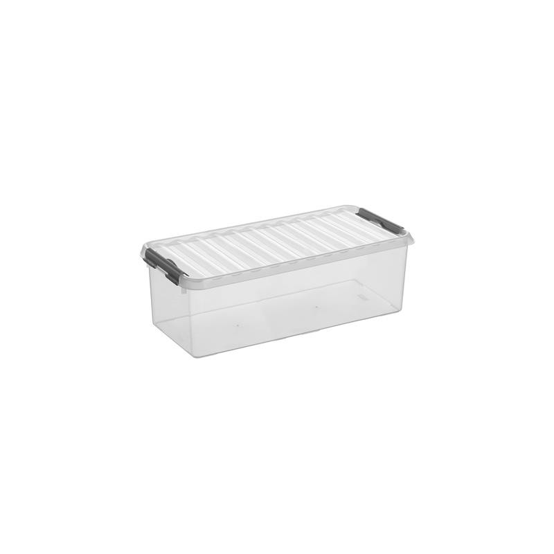 Box de rangement Q-line avec couvercle à clips transparent 9,5 L SUNWARE