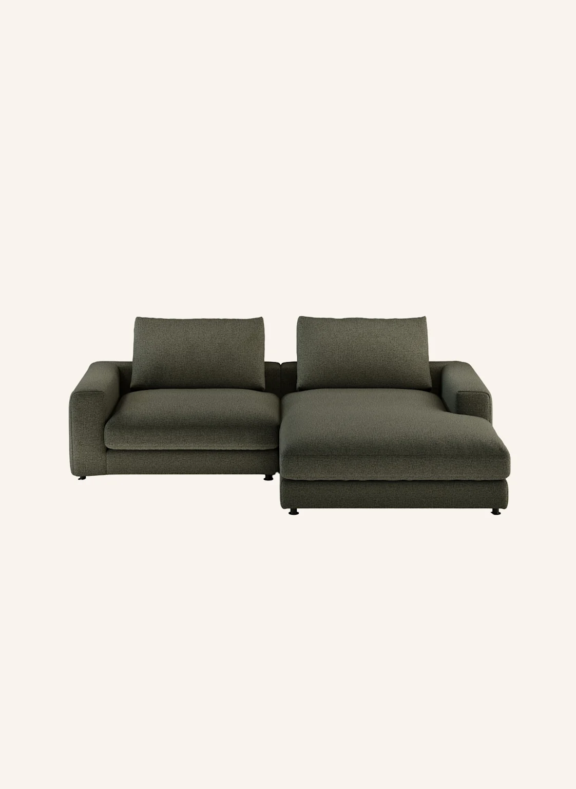 nydo 3-Sitzer Ecksofa MOSLER, rechts, Flachgewebe