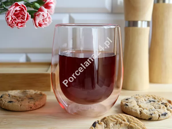 Kpl. 2 szklanek termicznych 300 ml Altom Design - Andrea Różowe 07.AND.8152