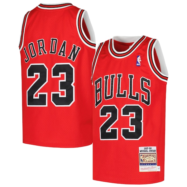 Michael Jordan Chicago Bulls Youth Hardwood Classics 1997/98 Authentic Jersey - Red