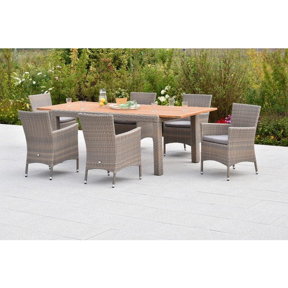 Gartenmöbel-Diningset »Teneriffa«, 7 tlg., 6 Sitzplätze, Aluminium