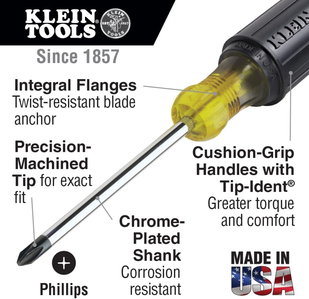 Klein Tools 80006 Trim-Out Tool Kit, Made in USA, with Klein Hand Tools and a 4-Pocket Leather Pouch, 6-Piece