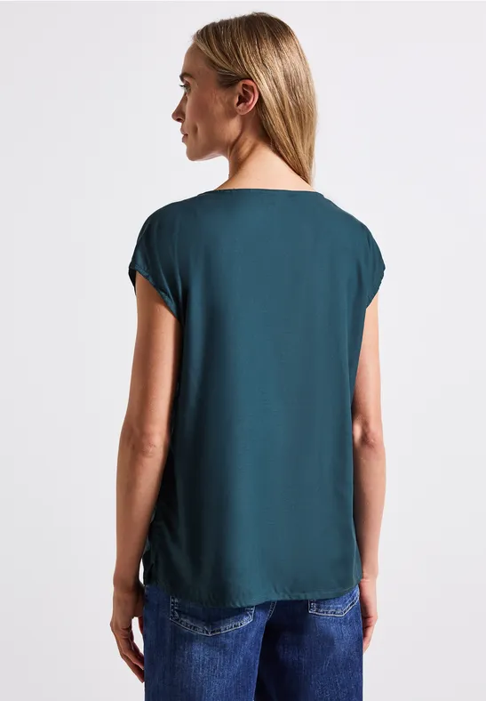 V-Neck Blusenshirt