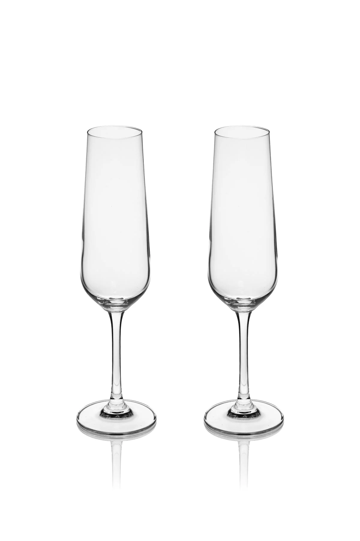 Set of 2 Eternity Crystal Champagne Glasses