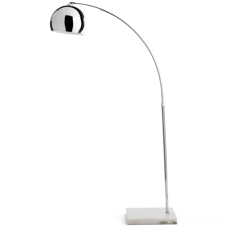 Habitat Nalone Arc Floor Lamp – Chrome & Marble