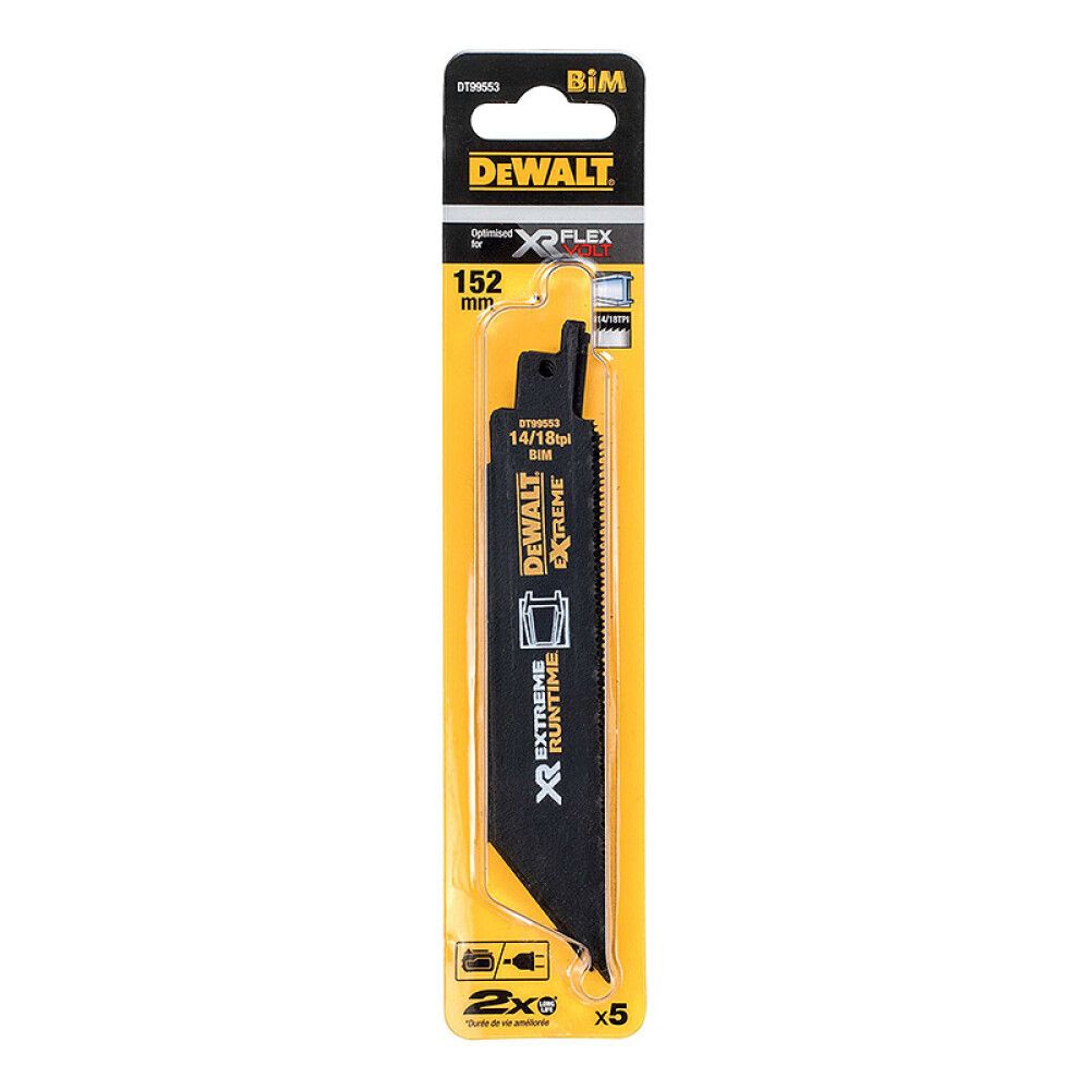 BAJONETTSAGBLAD DEWALT DT99553-QZ 14/18 TPI 152MM 5STK