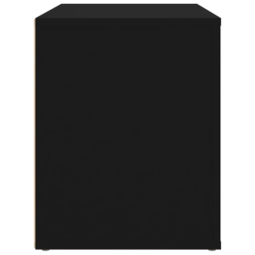 NNEVL Bedside Cabinet Black 60x36x45 cm Engineered Wood