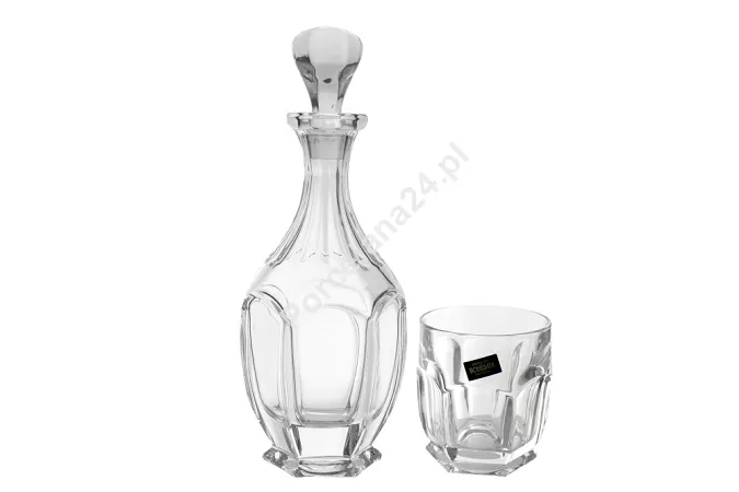 Kpl. szklanek do whisky 0,25 L (6szt)   karafka 0,6 L (1szt) Bohemia - SAFARI 4SB.SA.753212