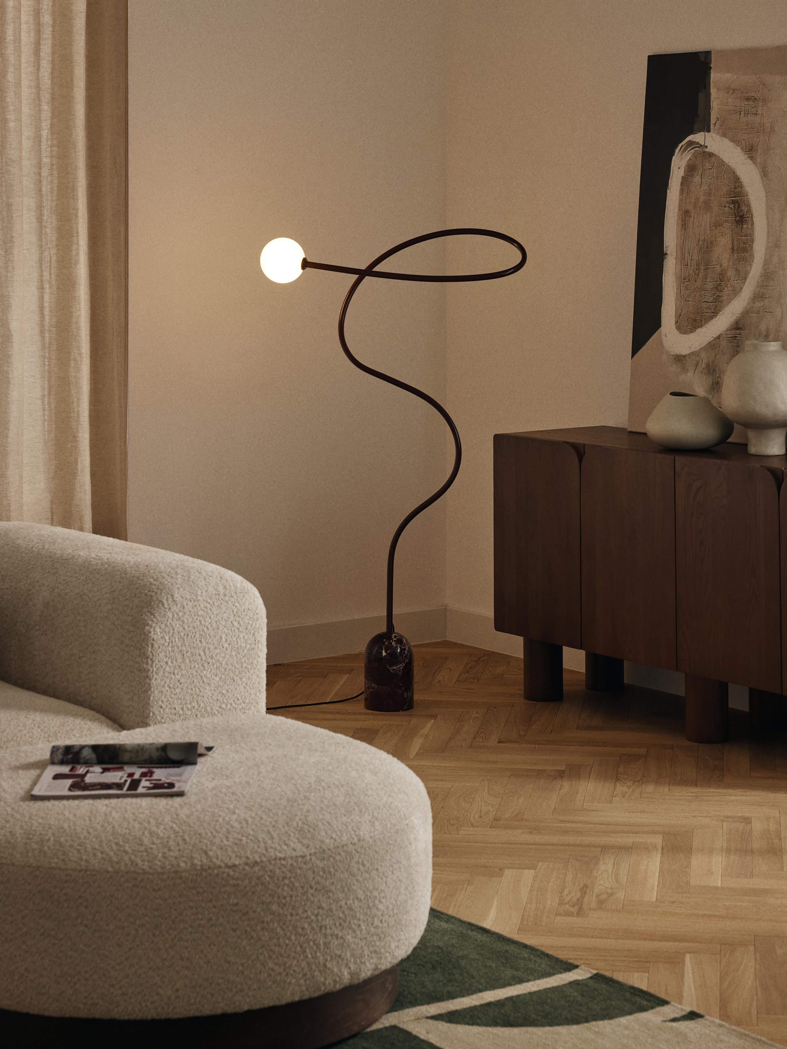 Stehlampe Alina mit Marmorfuß