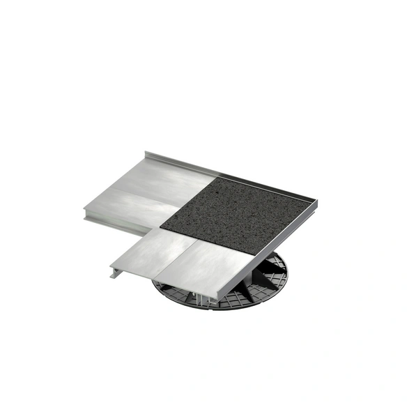 Randabschluss, Aluminium, für Plattenbeläge