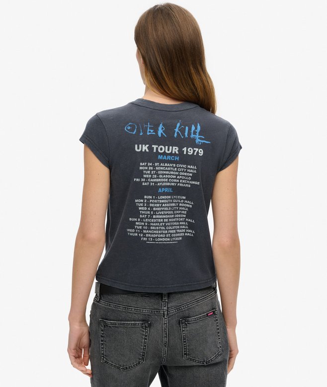 Mot&ouml;rhead x Superdry Cap Sleeve Band T-Shirt