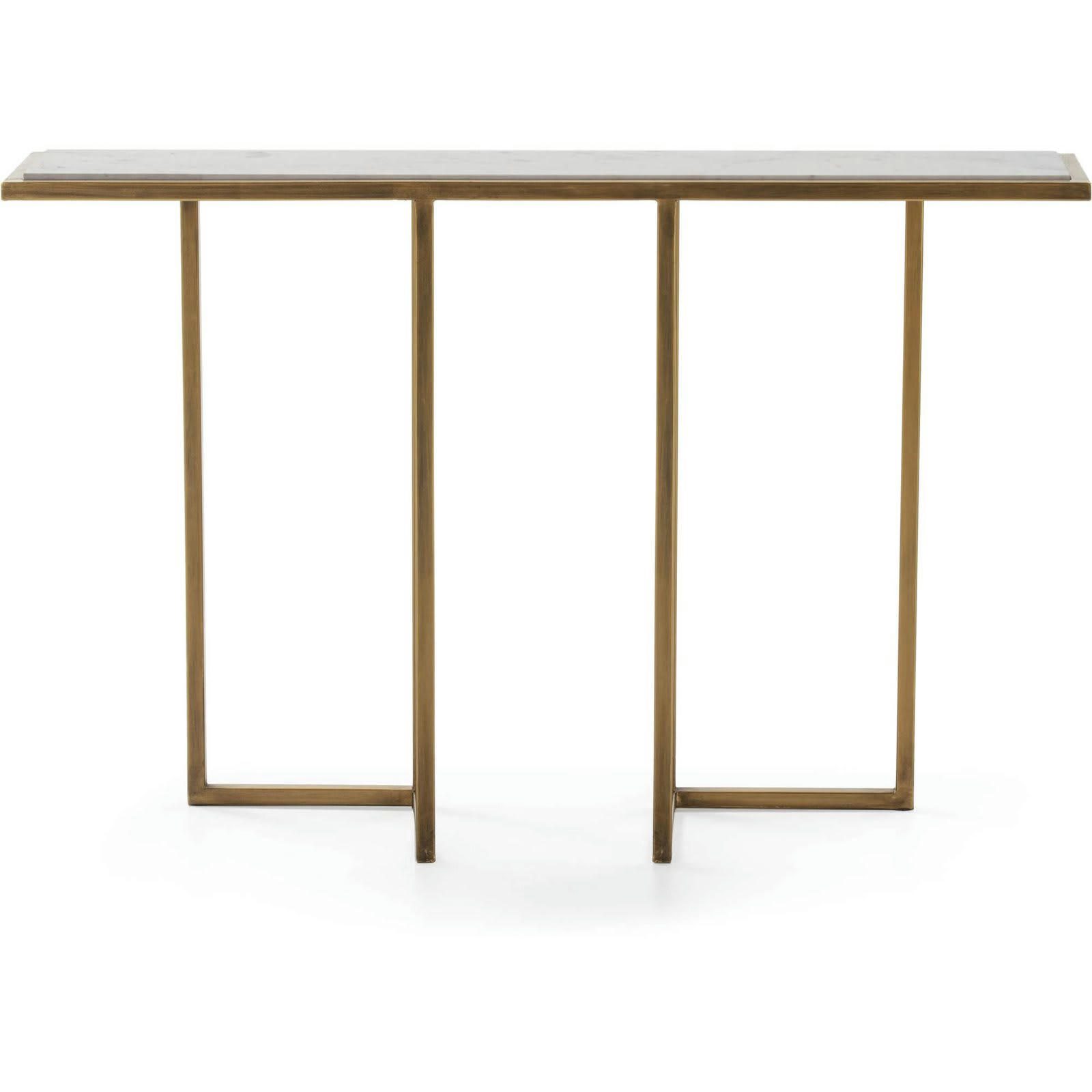 NOALES - Console Marbre Blanc