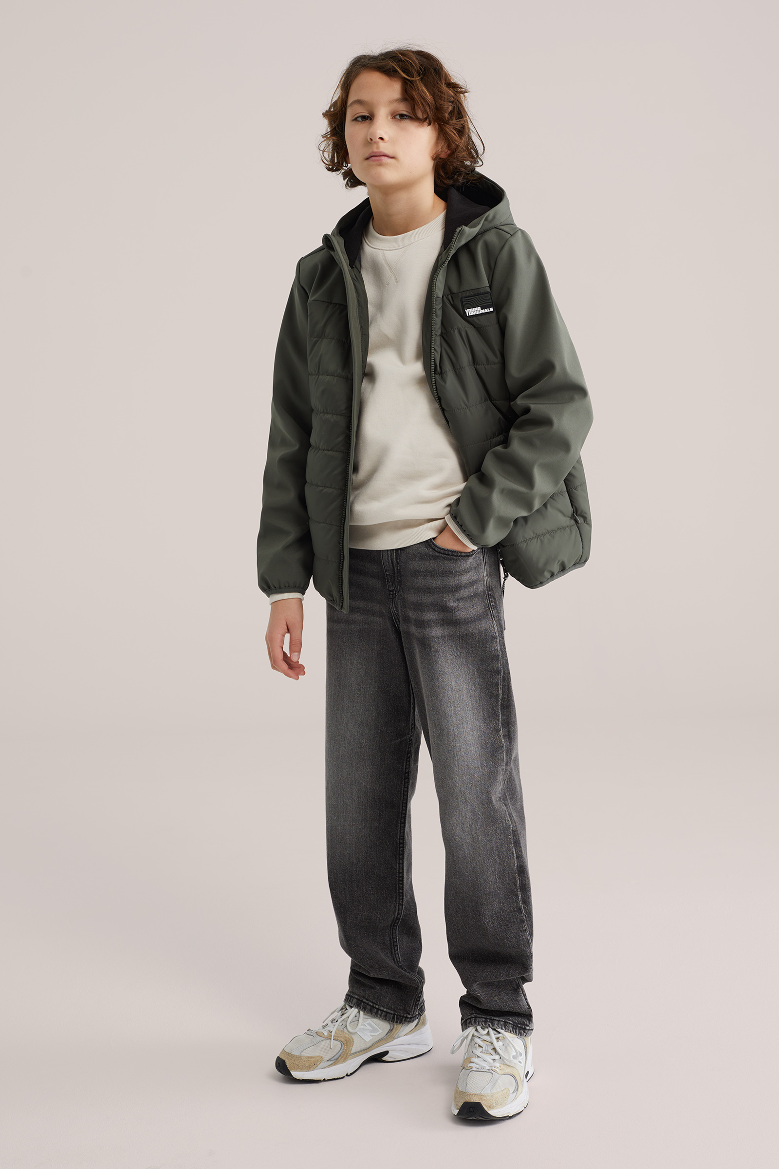 Jongens softshell jack met capuchon