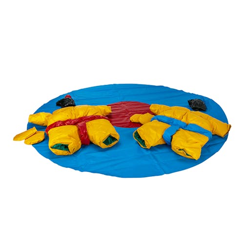 Kids Sumo Suits Including Mat, Helmets and Gloves Outdoor Wrestling Game