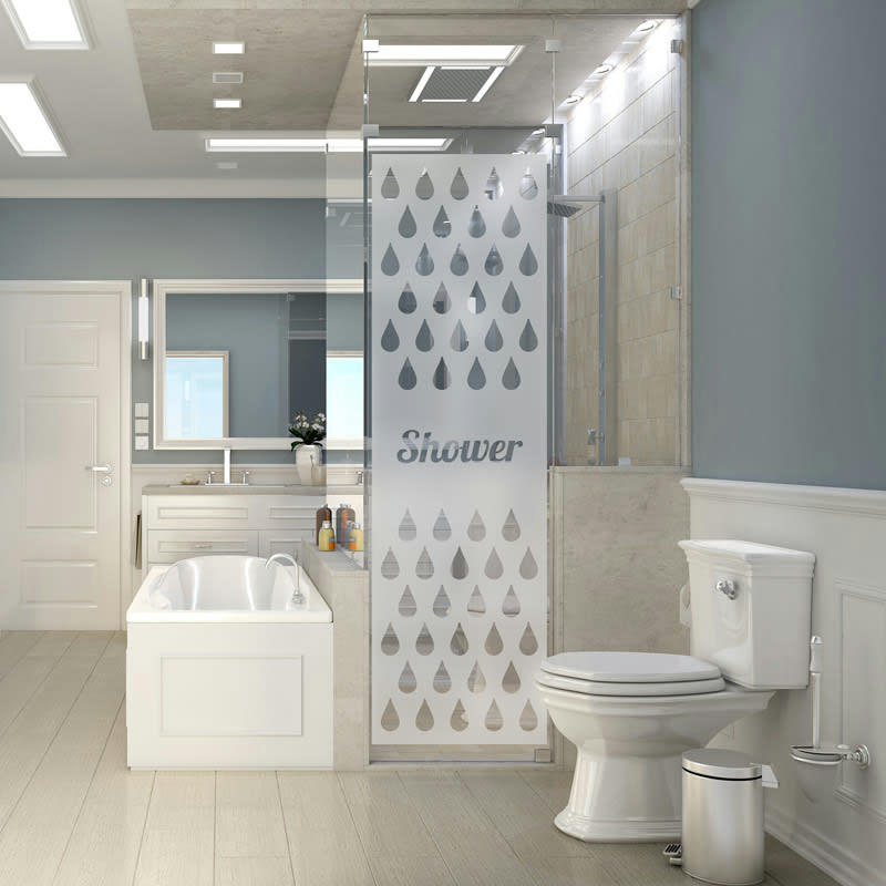 - Film Occultant shower pour Vitre/Douche 185x55cm