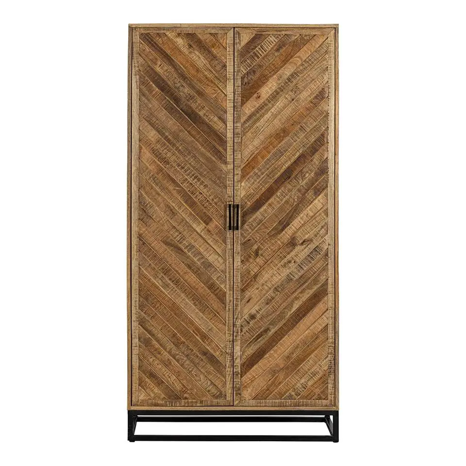 Mangohoutonline - Kast Reno 100cm Rechthoekig - Bruin - Mahom