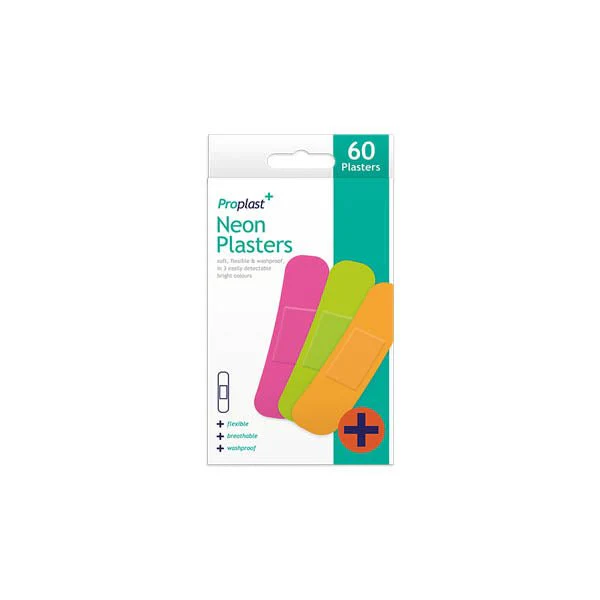 Pro Plast Neon Plasters 60 Pack
