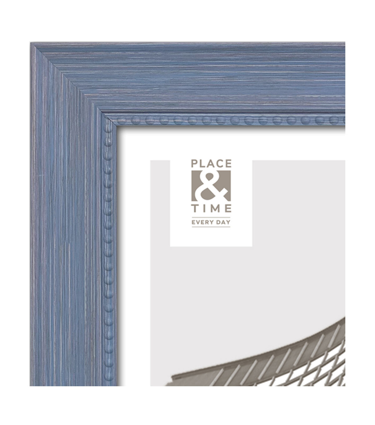 5 x 7 Blue With Beaded Accent Tabletop Picture Frame by Place & Time