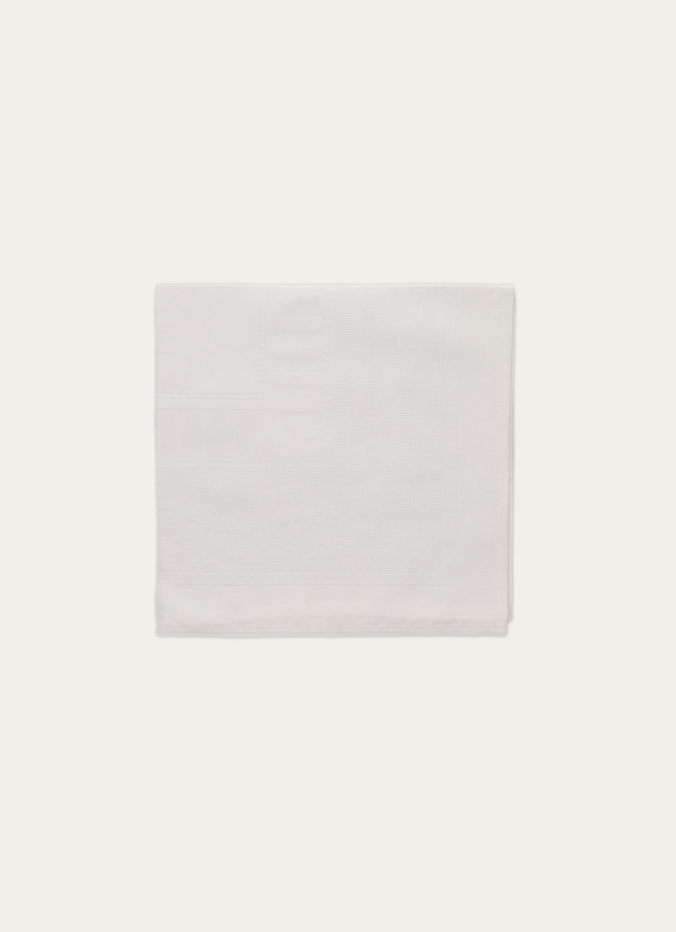 SERVIETTE DE TABLE EN JACQUARD BLANC