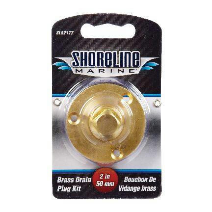 Shoreline Marine Brass Twist Boat Drain Plug, 1-in