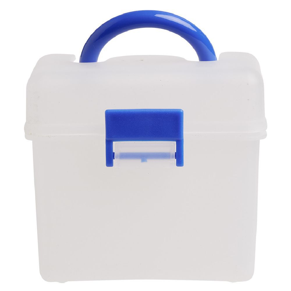 Mini boÎte en plastique avec fermeture clip x2