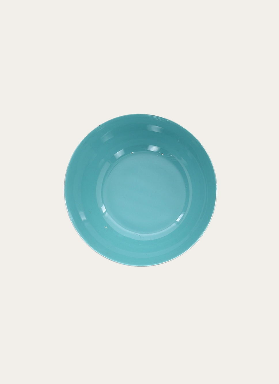 COUPELLE EN MÉTAL DORÉ AVEC INTÉRIEUR LAQUÉ TURQUOISE