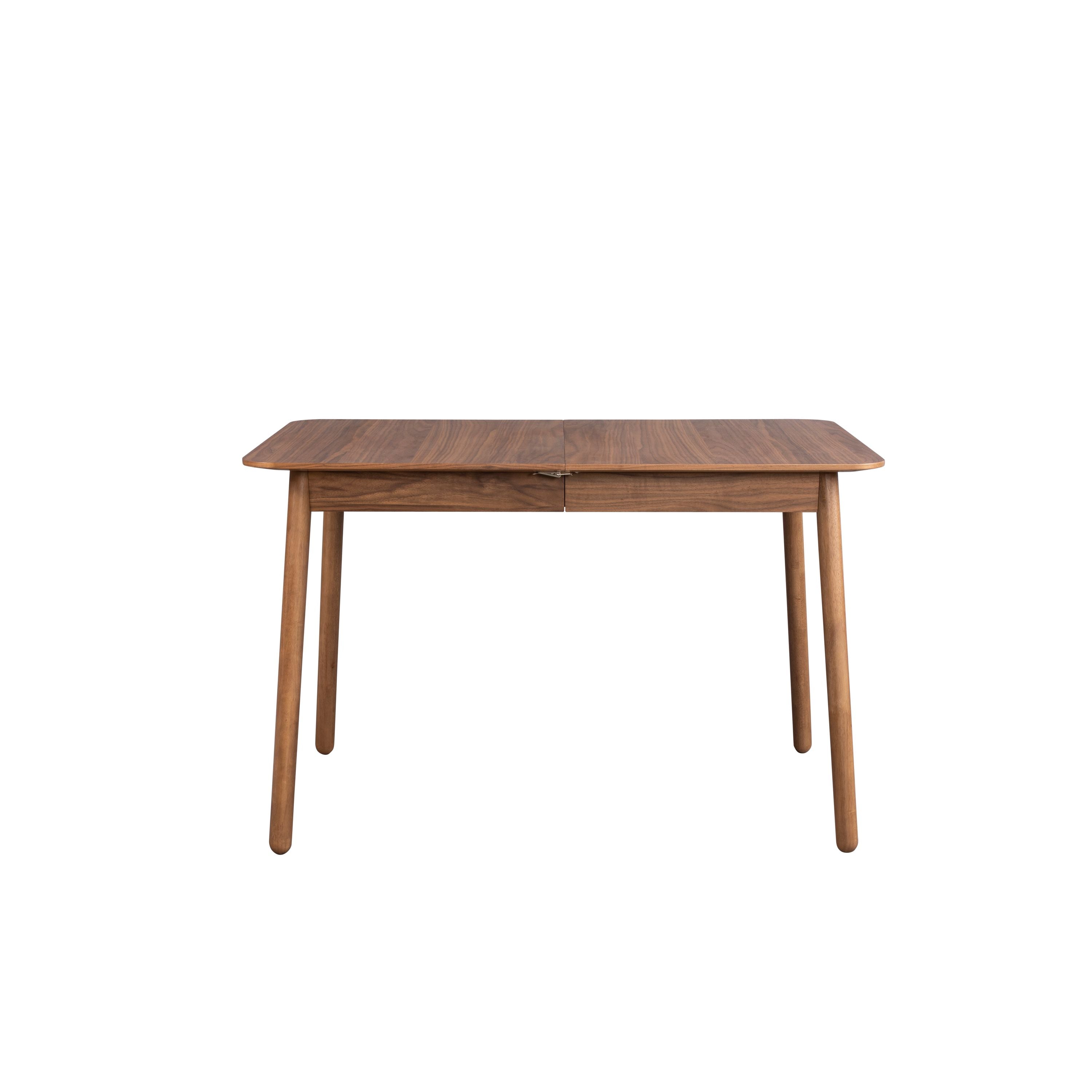 Zuiver Glimps Uitschuifbare Eettafel 120/162x80 cm Hout Walnoot - Bruin