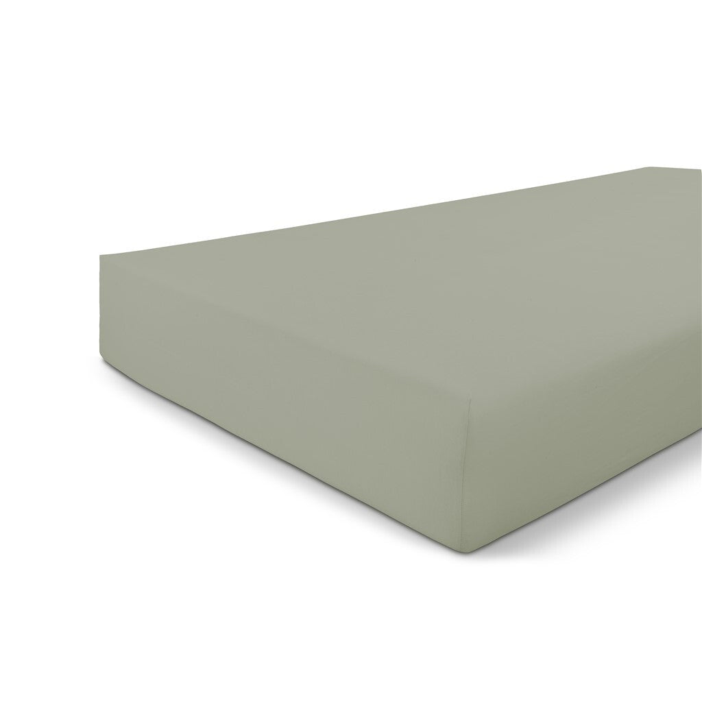 Byrklund - Hoeslaken Jersey - 90x220 cm - Grijsgroen