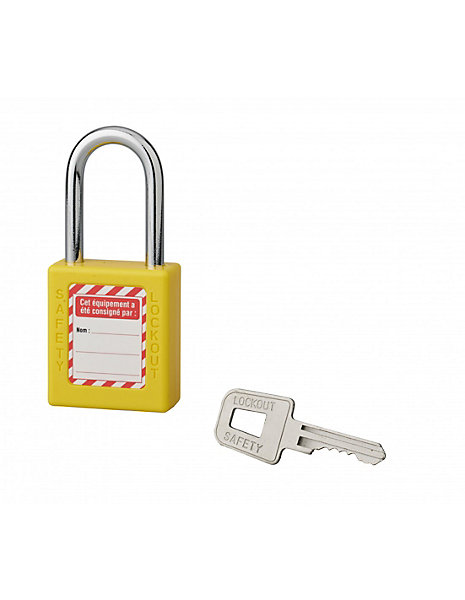 Cadenas de consignation 40mm, anse 38mm, Jaune, variure A2 - Thirard