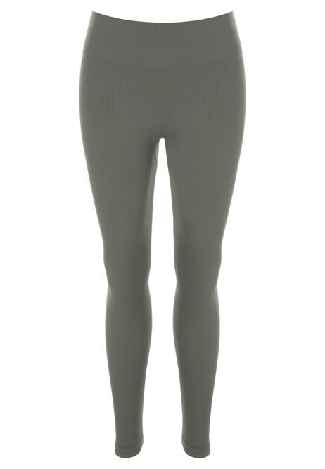 Womens Khaki Seamfree Leggings
