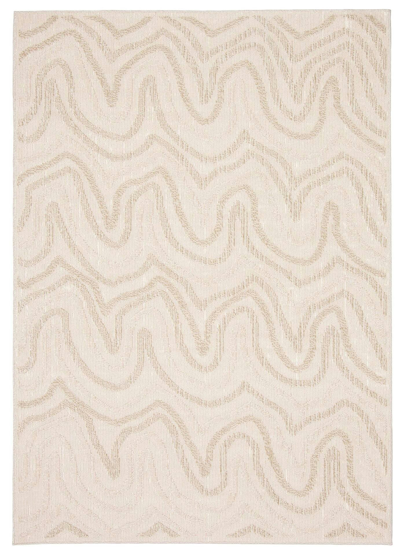 Venus Rectangular Texturized Indoor Area Rug, Soft & Durable, Beige, 8-ft x 10-ft