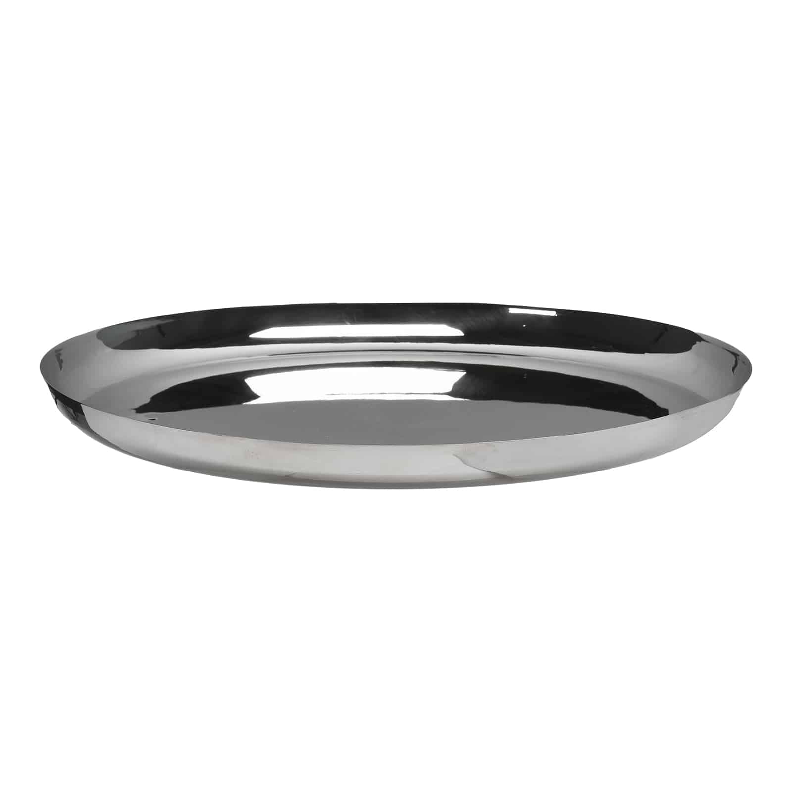 Deko-Tablett Shine Silber, ⌀ 41 cm, H 25 mm