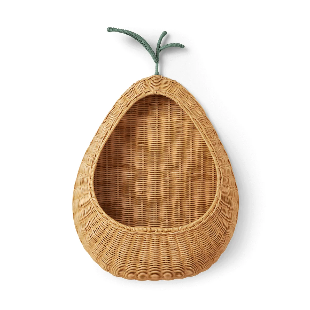 Ferm Living - Pear Wandaufbewahrung, Rattan geflochten