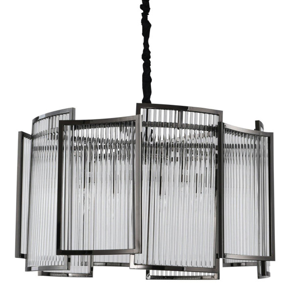 Ekskluzywna LAMPA WISZĄCA 80cm IMPERIO czarna