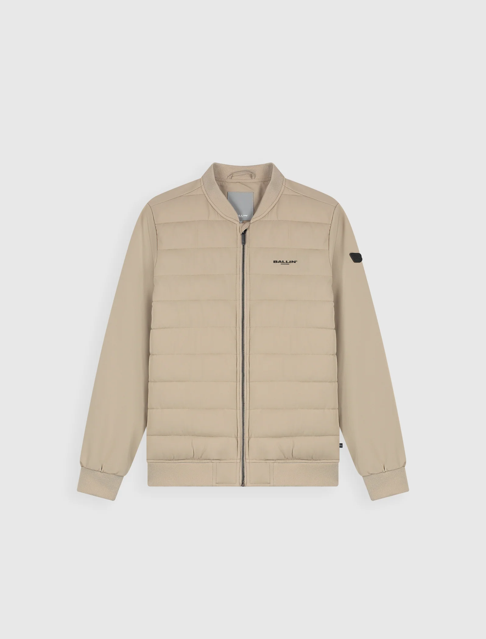 Junior Padded Softshell Jacket | Taupe