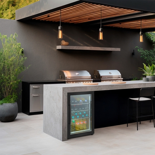 BBQ Cooler Black S-R