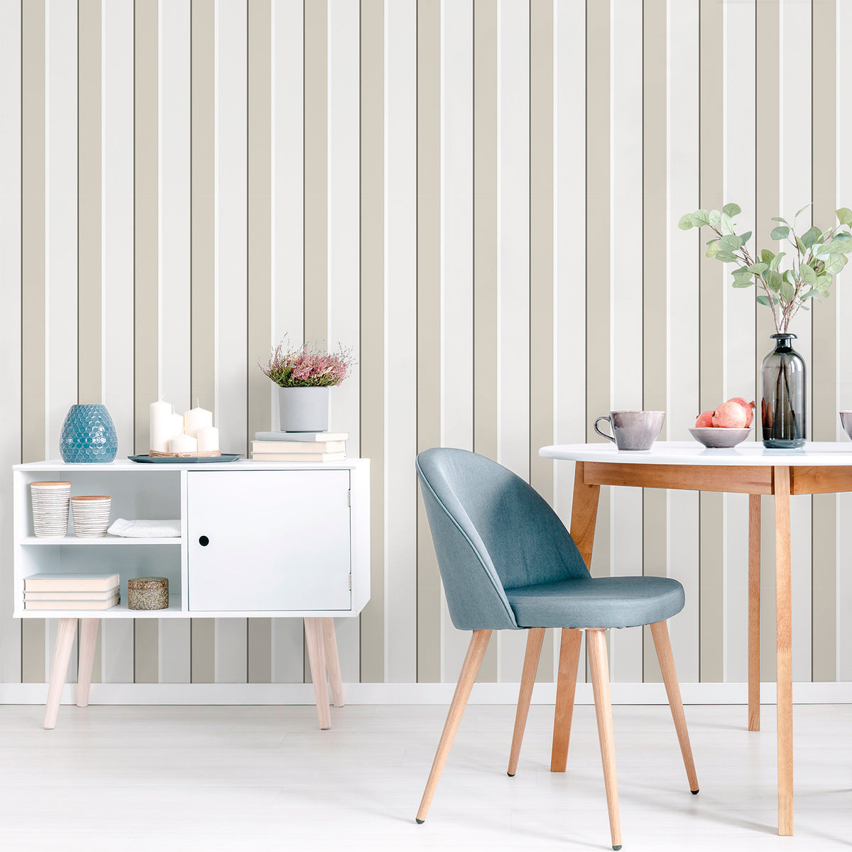 Sanders & Sanders behang strepen beige - 53 cm x 10 m - 640373