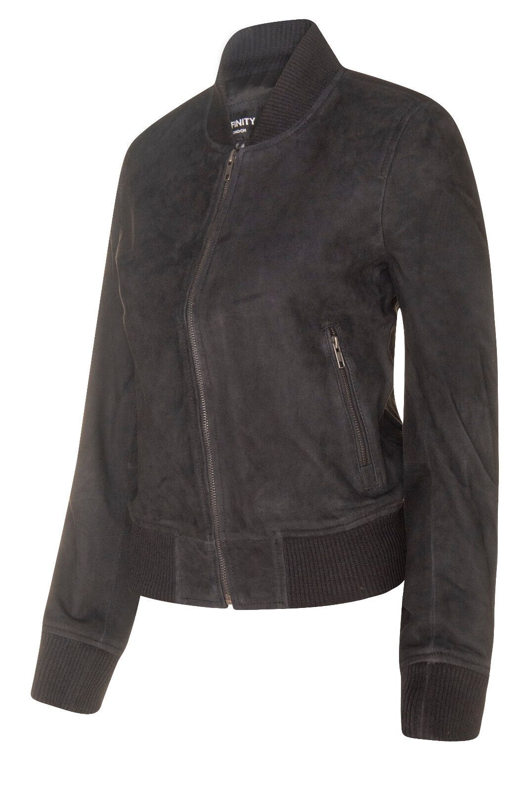 Infinity Leather Classic MA-1 Suede Bomber Jacket-Newbury