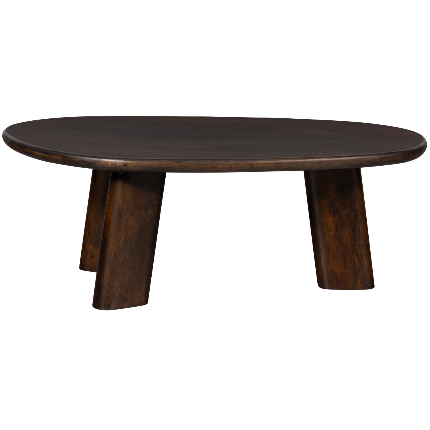WOOOD salontafel Roundly - Mangohout - Walnoot - 40x110x60