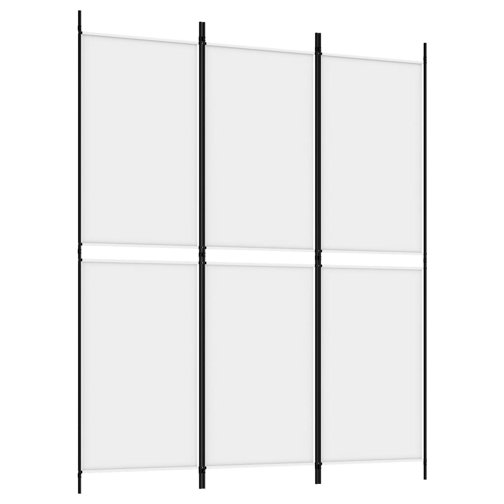 Parawan Pokojowy Dekoracyjny Przegroda Parawan Składany Biały 150 x 180 cm