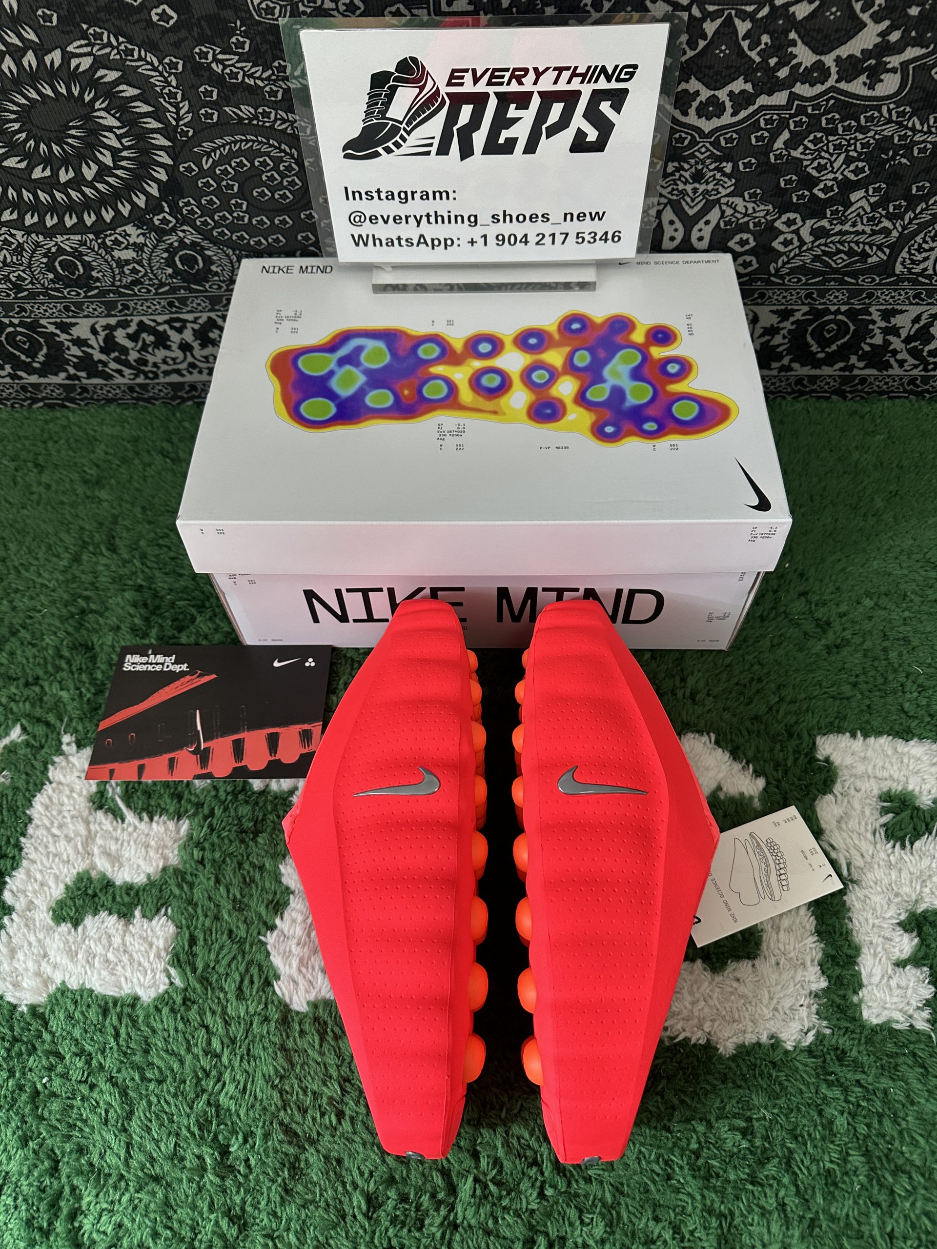 Nike Mind 001 Slide Solar Red