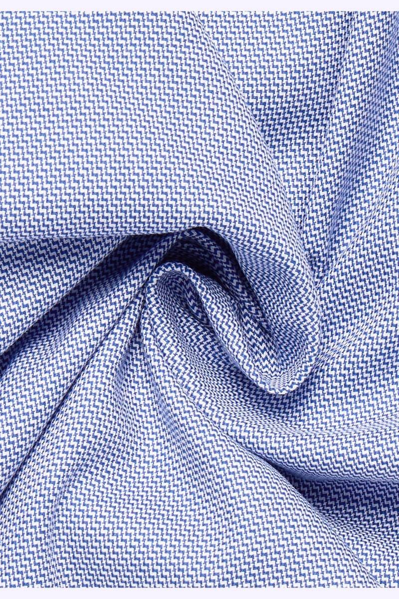ETERNA Slim Fit Hemd blau, Strukturiert