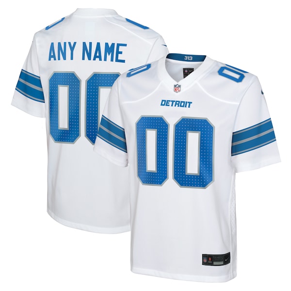 Detroit Lions Nike Youth Custom Game Jersey - White