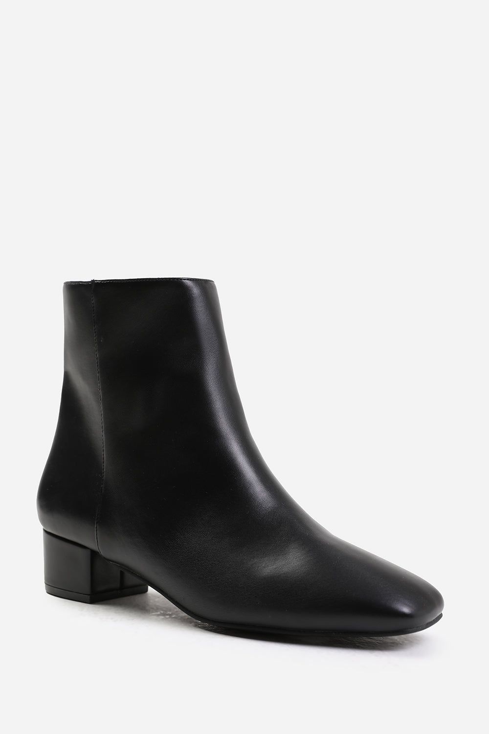 Where's That From Odetta' Low Block Heel Ankle Boot With Side Zip