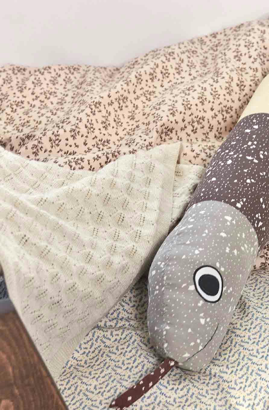 LANA - Couverture rose en laine H80x100cm